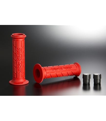 Amazon | スーパーグリップ 120mm クリアレッド 7/8インチ（22.2mm